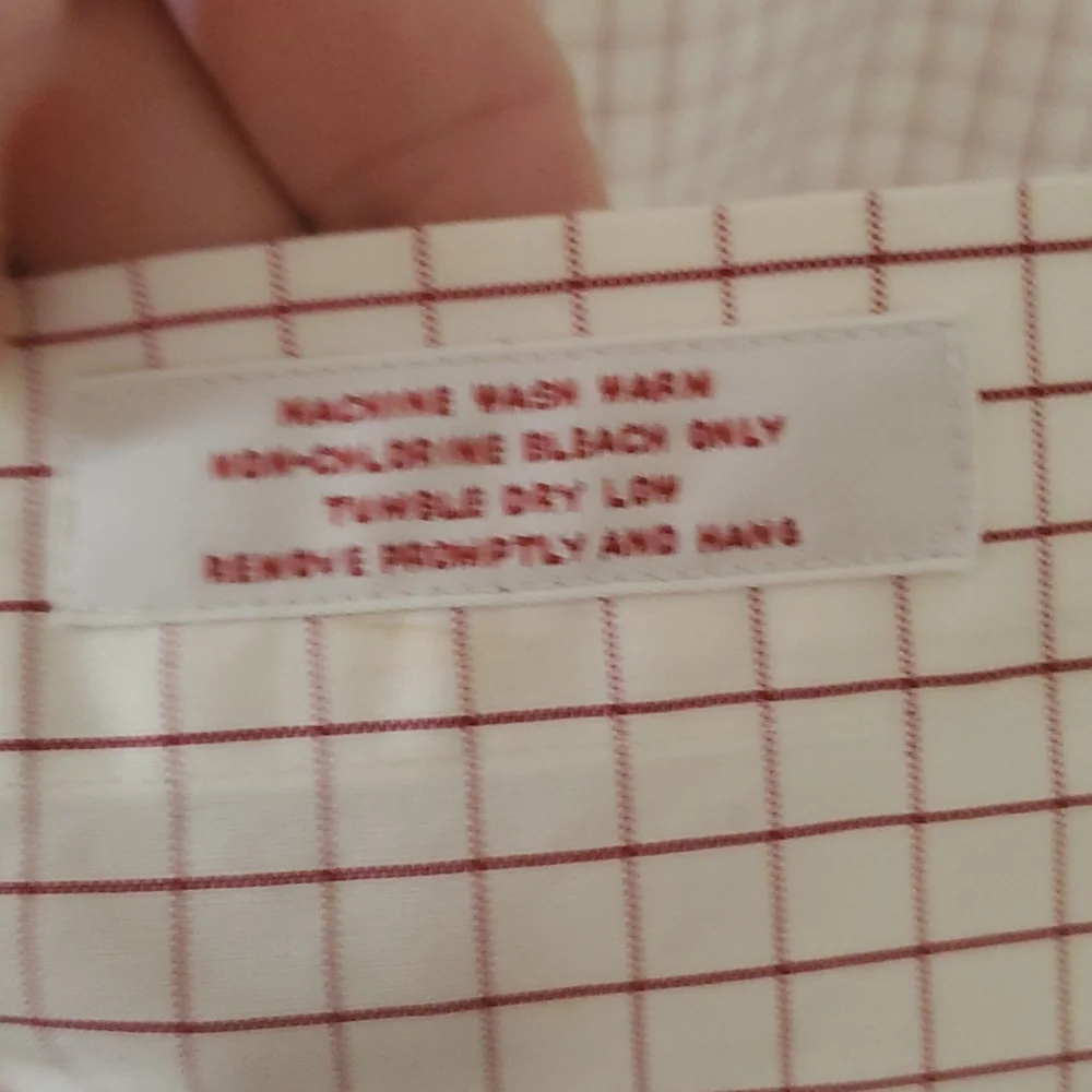 Brooks Brothers windowpane print button down. - Picture 6 of 7